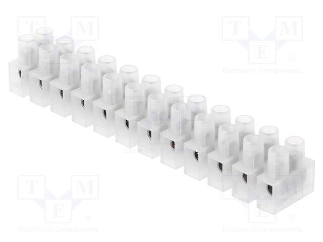Terminal block; screw terminal; ways: 12; 2.5mm2; terminals: 24