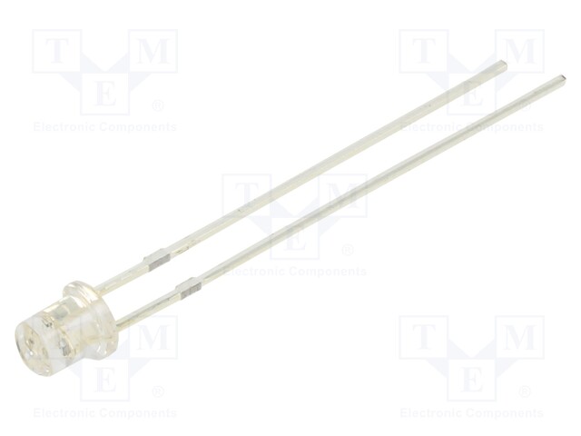 LED; 3mm; orange; 150÷220mcd; 140°; 3÷5V; 20mA; Variant: blinking