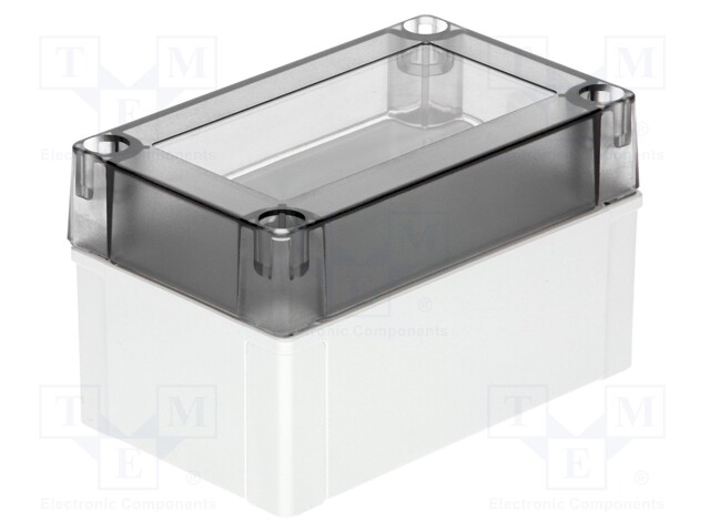 Enclosure: multipurpose; X: 80mm; Y: 130mm; Z: 75mm; MNX; grey; IK08