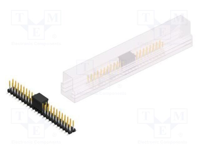 Connector: pin strips; pin header; male; PIN: 46; 2.54mm; SMT; 2x23