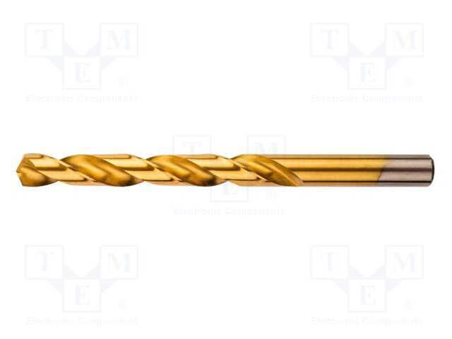 Drill bit; for metal; Ø: 12mm; Plating: titanium nitride