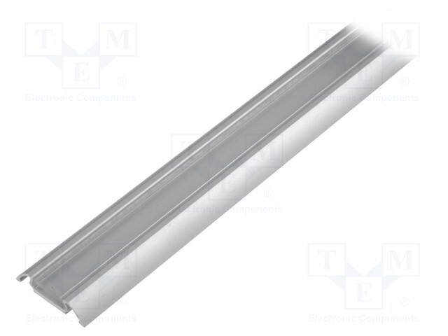 Profiles for LED modules; transparent; surface; L: 1m; aluminium