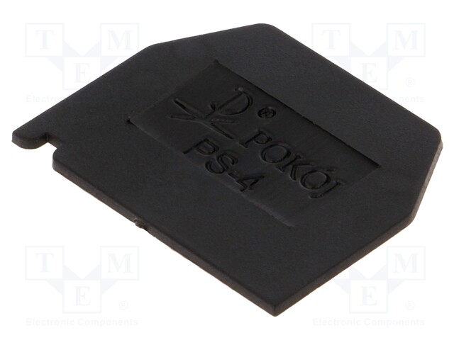 End plate; Application: ZG-G2.5,ZG-G4; black; Width: 1mm