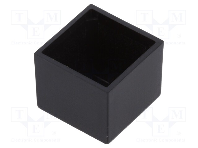 Enclosure: designed for potting; X: 14mm; Y: 14mm; Z: 11.5mm; ABS