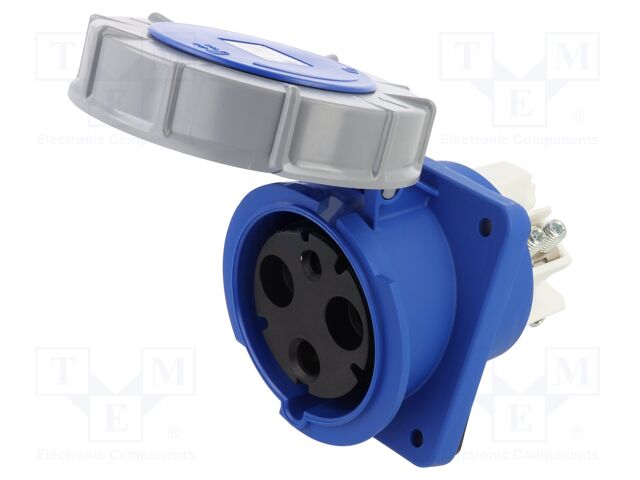 Connector: AC supply 3-phase; socket; female; 125A; 230VAC; IP67