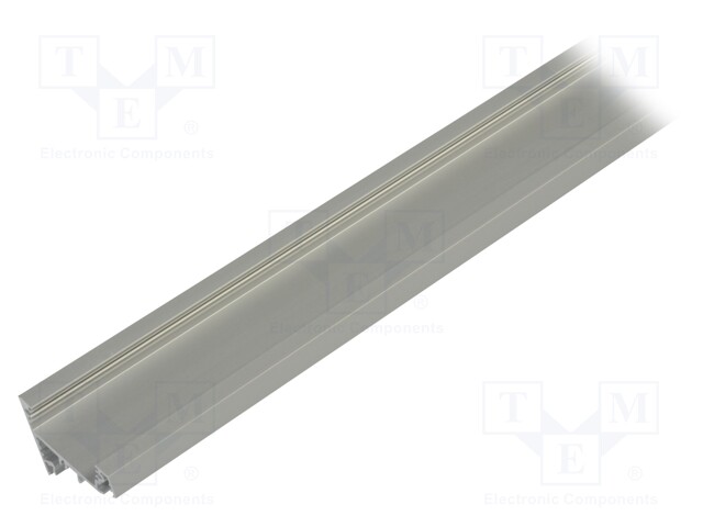 Profiles for LED modules; angular; natural; L: 2m; aluminium