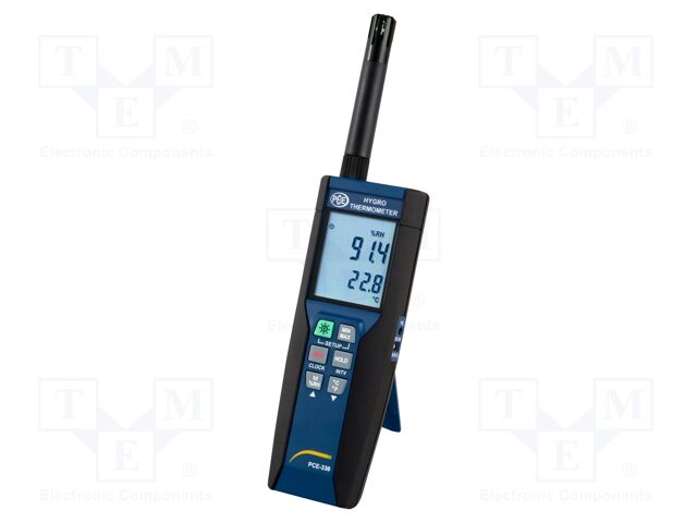 Thermo-hygrometer; LCD 2,5"; Non-contact temp.range: -20÷60°C