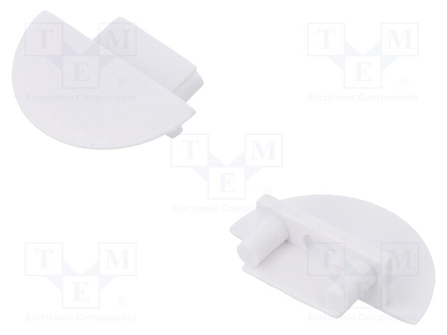 Cap for LED profiles; white; ABS; Application: BEGTIN12; V: GEN2