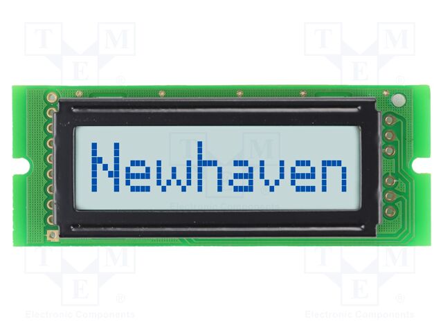 Display: LCD; STN Positive; 8x1; grey; 69x27mm; LED; 1x10; 3.3V