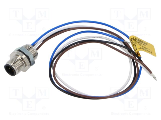 Connector: M12; socket; PIN: 4; male; Micro-Change; 250V; IP67; 4A