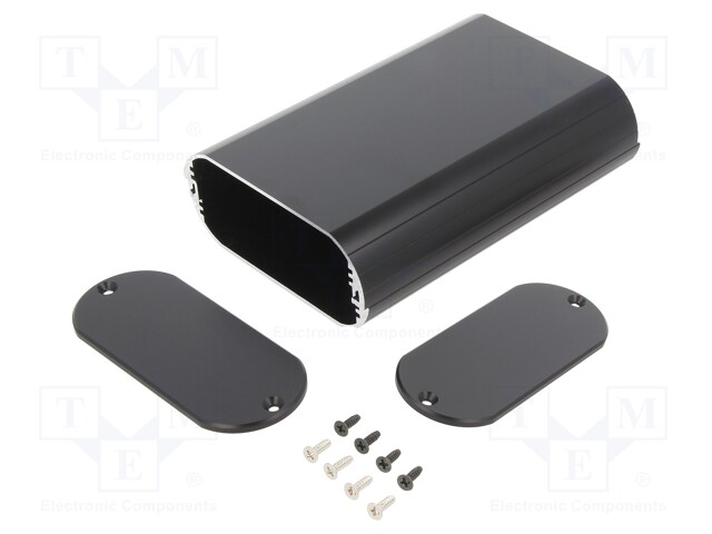 Enclosure: with panel; MXA; X: 95mm; Y: 140mm; Z: 40mm; aluminium