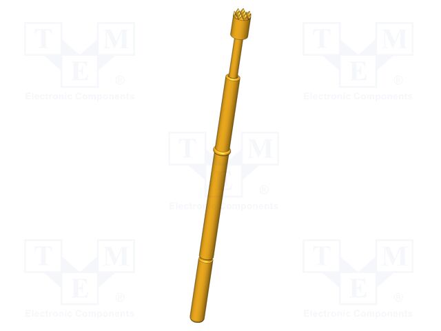 Test needle; Operational spring compression: 4mm; 8A; Ø: 2mm; 3N