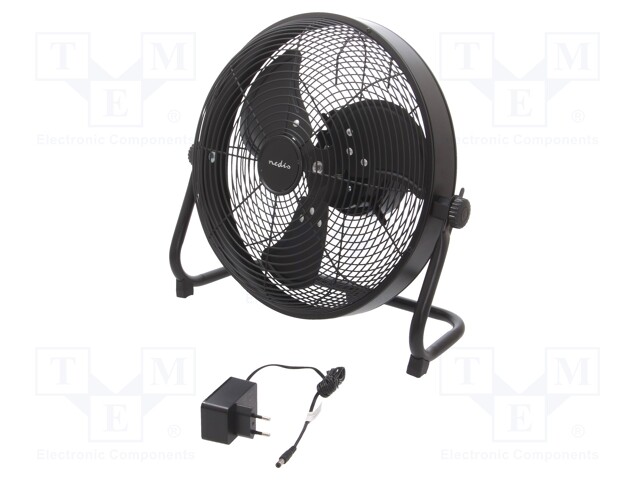 Fan: AC; Len: 1.5m; Colour: black; Body dim: 400x380x220mm; Ø: 300mm