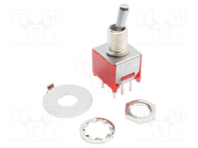 Switch: toggle; Pos: 2; DPDT; ON-ON; 1A/250VAC; 3A/28VDC; -30÷85°C