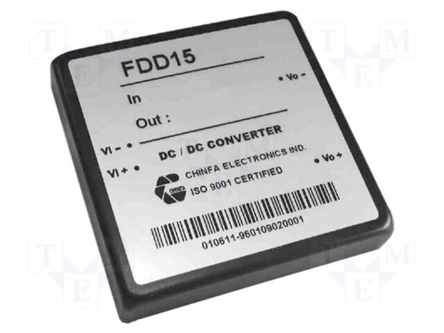 Converter: DC/DC; 15W; Uin: 18÷36V; 5VDC; Iout: 3A; 70g