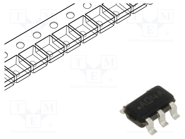 Operational Amplifier, 1 Amplifier, 4 MHz, 1.25 V/µs, 2.2V to 30V, SOT-23, 5 Pins