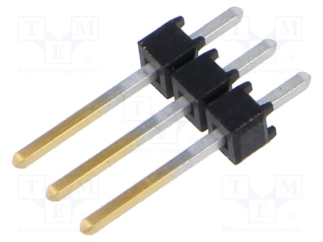 Connector: pin strips; pin header; male; PIN: 3; straight; 2.54mm