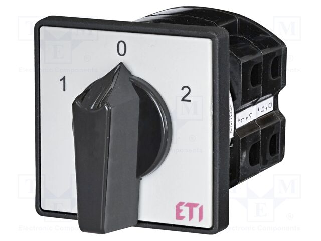 Switch: cam switch; Stabl.pos: 3; 40A; 1-0-2; for building in; IP20
