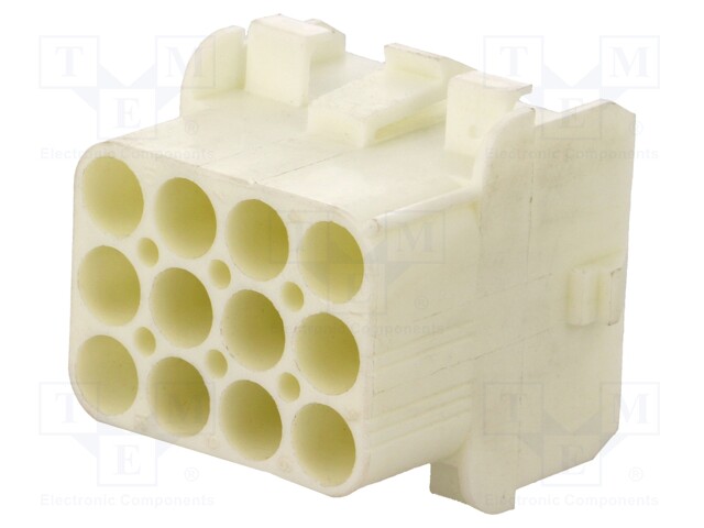 Plug/socket; wire-wire; male/female; MLX; 6.35mm; PIN: 12; UL94V-0