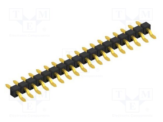 Connector: pin strips; pin header; male; PIN: 18; 2.54mm; SMT; 1x18
