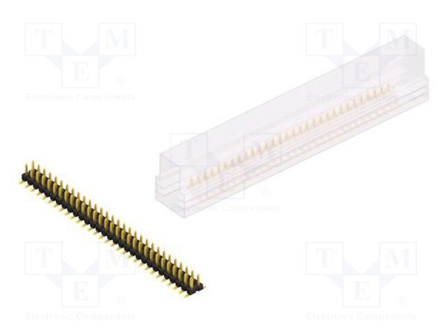 Connector: pin strips; pin header; male; PIN: 60; 2.54mm; SMT; 2x30