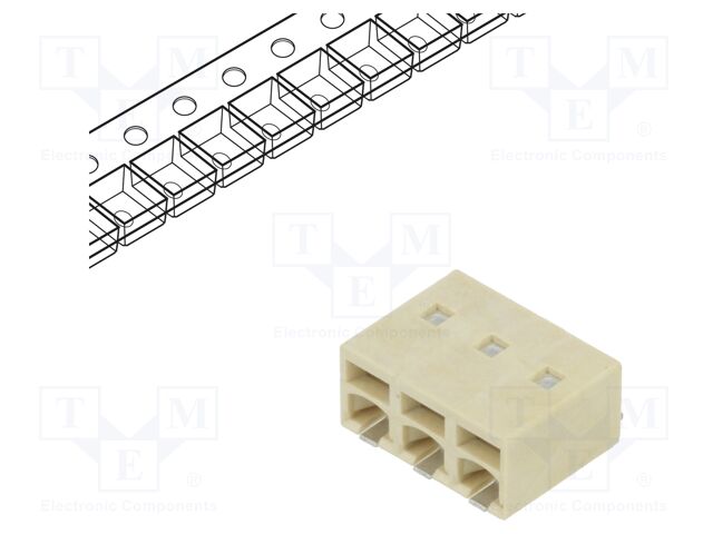Connector: PCB terminal block; NQ; 9A; 300V; terminal; PIN: 3; 4mm