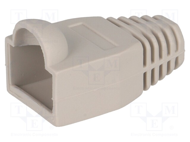 RJ45 plug boot; 6.5mm; Colour: grey