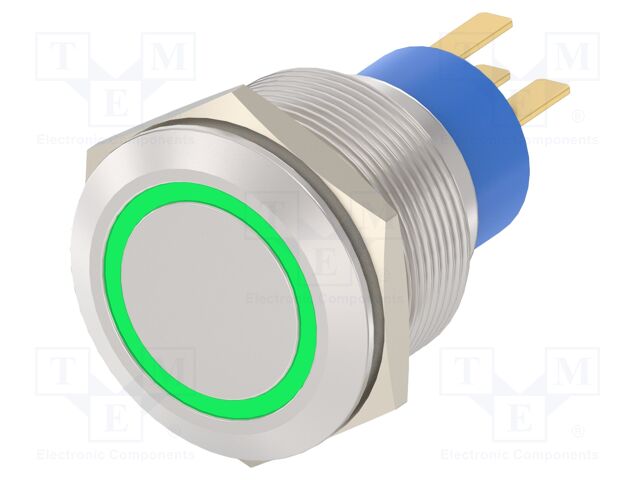 Switch: vandal resistant; Pos: 2; SPST; IP67; OFF-(ON); Illumin: LED