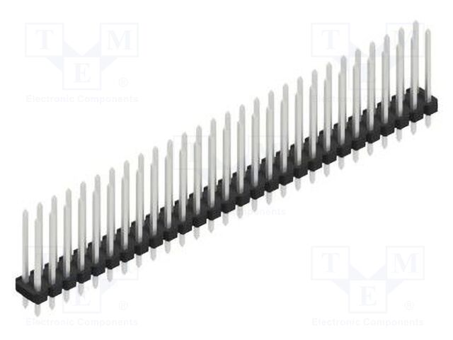 Connector: pin strips; pin header; male; PIN: 56; 2.54mm; THT; 2x28