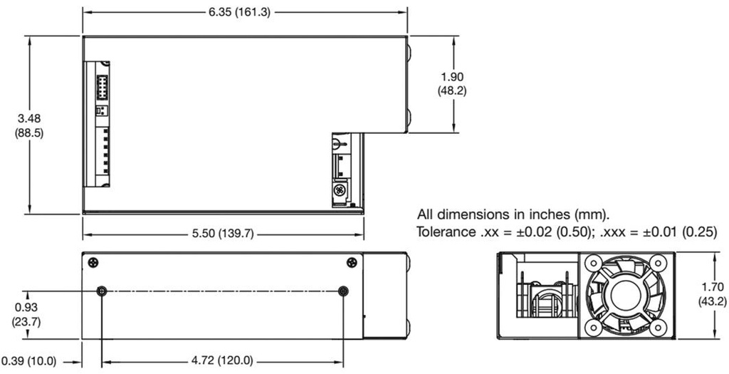 Mounting: mounting holes; 161.3x88.5x43.2mm; Man.series: GCS