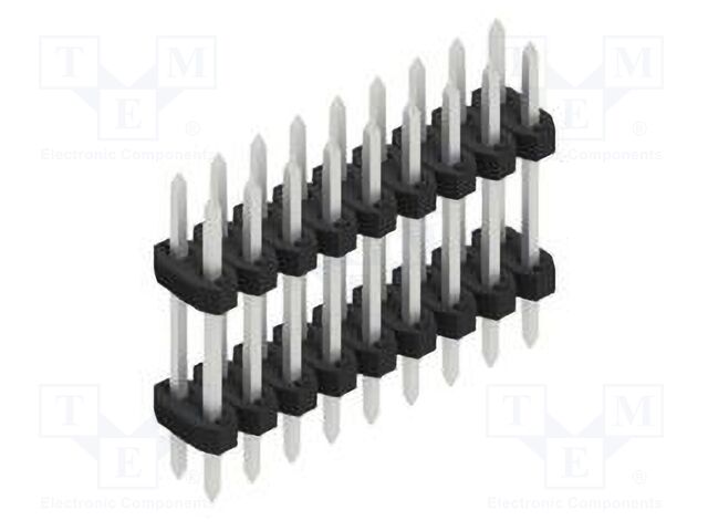 Connector: pin strips; pin header; male; PIN: 18; 2mm; THT; 2x9; 100V