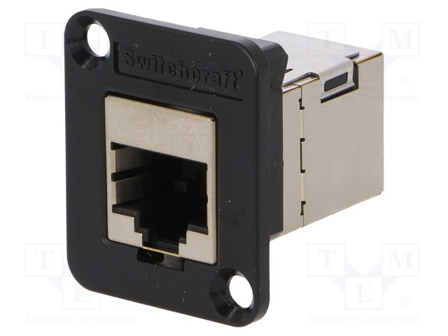 Coupler; EH; Cat: 6a; shielded; RJ45 socket,both sides
