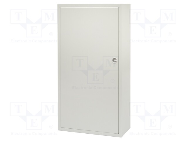 Enclosure: for modular components; IP30; light grey; steel; IK08
