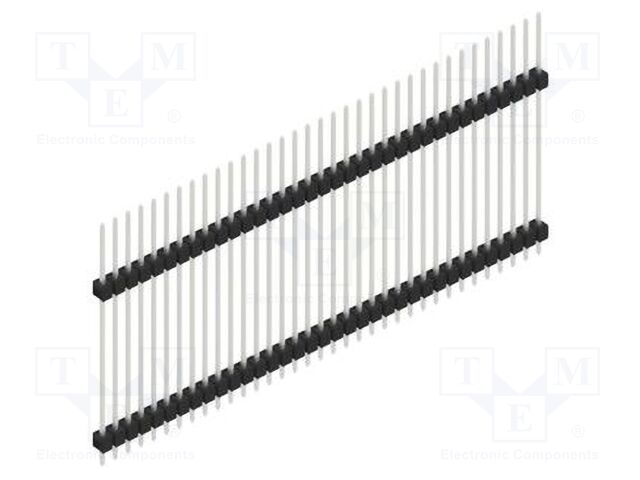Connector: pin strips; pin header; male; PIN: 35; 2.54mm; THT; 1x35