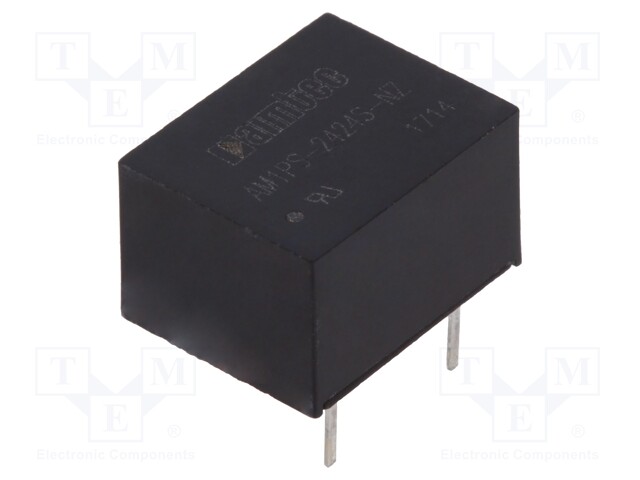 Converter: DC/DC; 1W; Uin: 21.6÷26.4V; 24VDC; Iout: 42mA; DIP8; 1.8g