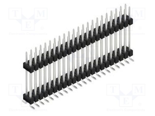 Connector: pin strips; pin header; male; PIN: 44; 2.54mm; SMT; 2x22