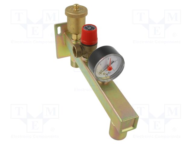 Safety group; max.2.5bar; central heating systems; 0÷90°C