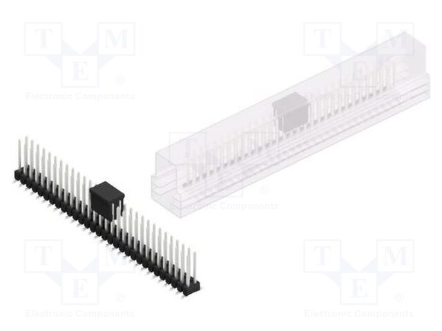 Connector: pin strips; pin header; male; PIN: 60; 2.54mm; SMT; 2x30