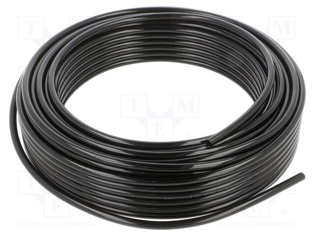 Pneumatic tubing; 11bar; L: 25m; polyurethane; Flowmatik; black