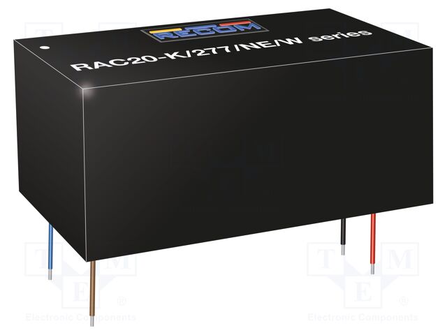 20W; 12VDC; 1.67A; OUT: 1; 52.5x27.4x23mm; RAC20-K; -40÷60°C; 86%