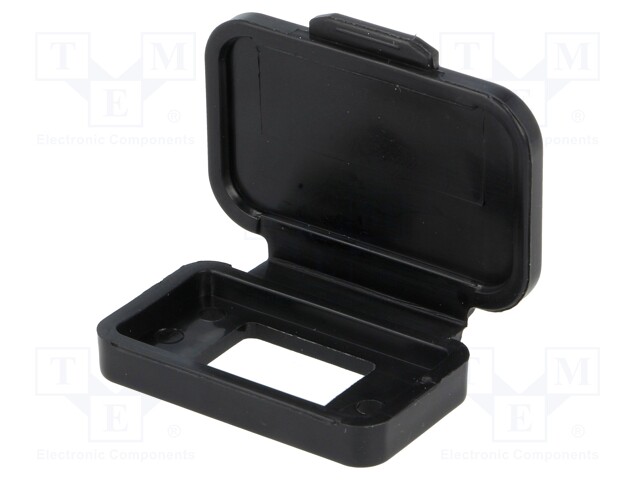 Socket cover; MUSB; IP40; Application: USB A sockets; black