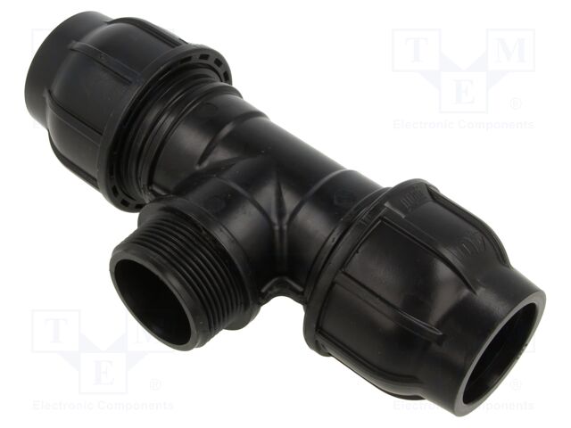 Splice terminal: clamping; for PE pipes; Plast; Medium: water