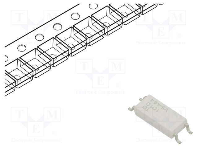 Optocoupler; SMD; Ch: 1; OUT: transistor; 5kV; LSOP4; Colour: white