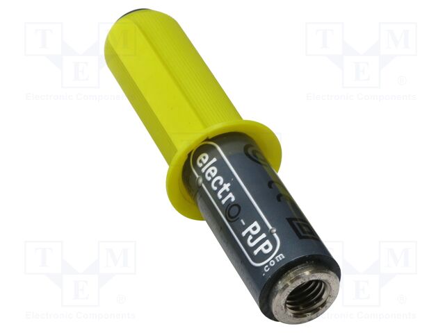 Adapter; black; 2A; 91mm; banana 4mm socket,M12 female socket