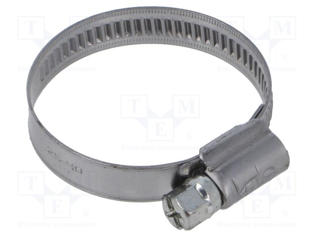 Worm gear clamp; W: 9mm; Clamping: 25÷40mm; steel; WD9; W2