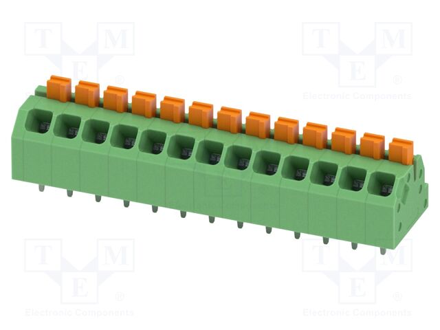 Connector: PCB terminal block; terminal; SPTAF 1; 16A; 320V; green