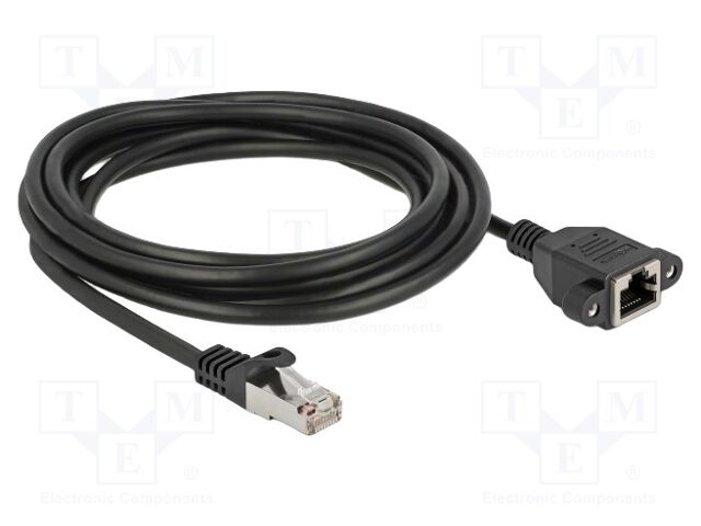 Extender Ethernet; S/FTP; Cat: 6a; RJ45 socket,RJ45 plug; 2m; LSZH