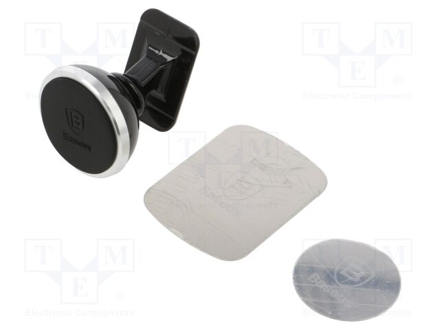 Car holder; silver; for dashboard; Features: magnetic holder