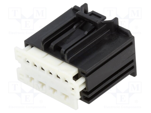 STAC64 ASSY RCPT 10 CKT HYB BLK POL A
