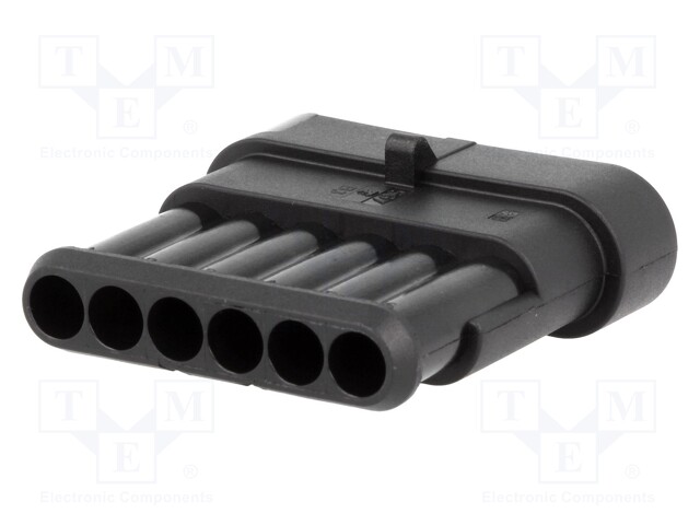 Connector: wire-wire; Superseal 1.5; plug; male; PIN: 6; IP67; 24VDC